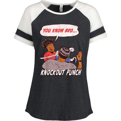 FUNNY BASEBALL DOWN GOES ANDERSON Enza Ladies Jersey Colorblock Tee