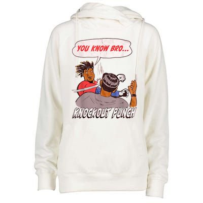 FUNNY BASEBALL DOWN GOES ANDERSON Womens Funnel Neck Pullover Hood