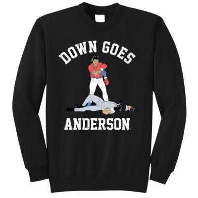 FUNNY BASEBALL DOWN GOES ANDERSON Sweatshirt