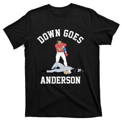 FUNNY BASEBALL DOWN GOES ANDERSON T-Shirt