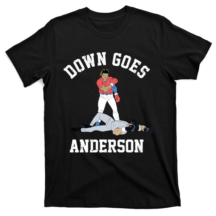 FUNNY BASEBALL DOWN GOES ANDERSON T-Shirt