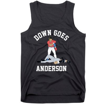 FUNNY BASEBALL DOWN GOES ANDERSON Tank Top