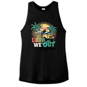 Funny Bus Driver End Of School Year Bruh We Out Gift Ladies PosiCharge Tri-Blend Wicking Tank