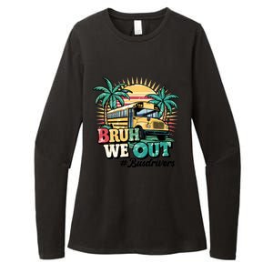 Funny Bus Driver End Of School Year Bruh We Out Gift Womens CVC Long Sleeve Shirt