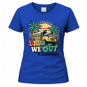 Funny Bus Driver End Of School Year Bruh We Out Gift Women's T-Shirt