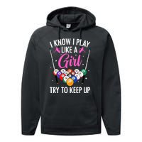 Funny Billiards Design For  Pool Billiard Player Performance Fleece Hoodie