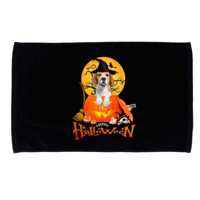 Funny Beagle Dog Spooky Halloween Microfiber Hand Towel