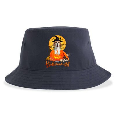 Funny Beagle Dog Spooky Halloween Sustainable Bucket Hat