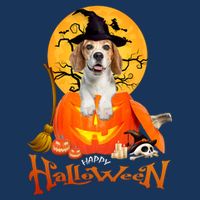 Funny Beagle Dog Spooky Halloween Youth Performance Sprint T-Shirt