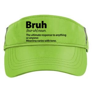 Funny Bruh Definition Adult Drive Performance Visor