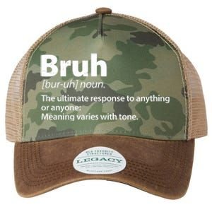 Funny Bruh Definition Legacy Tie Dye Trucker Hat