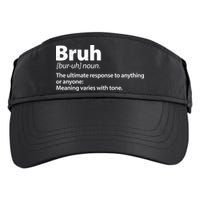 Funny Bruh Definition Adult Drive Performance Visor