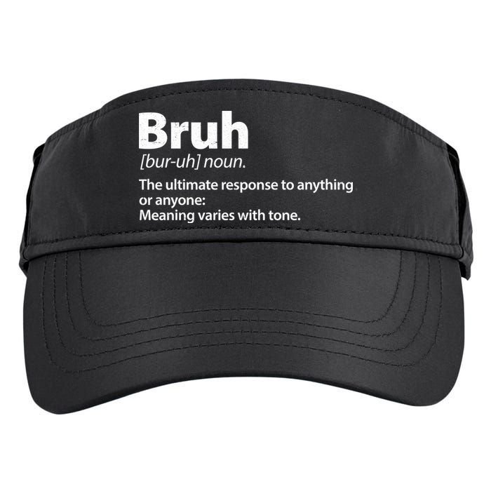 Funny Bruh Definition Adult Drive Performance Visor