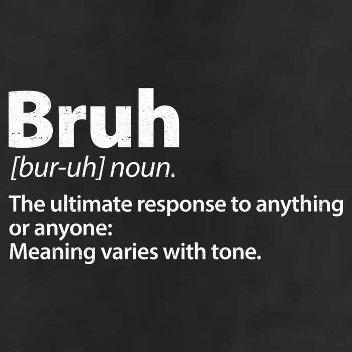 Funny Bruh Definition Adult Drive Performance Visor