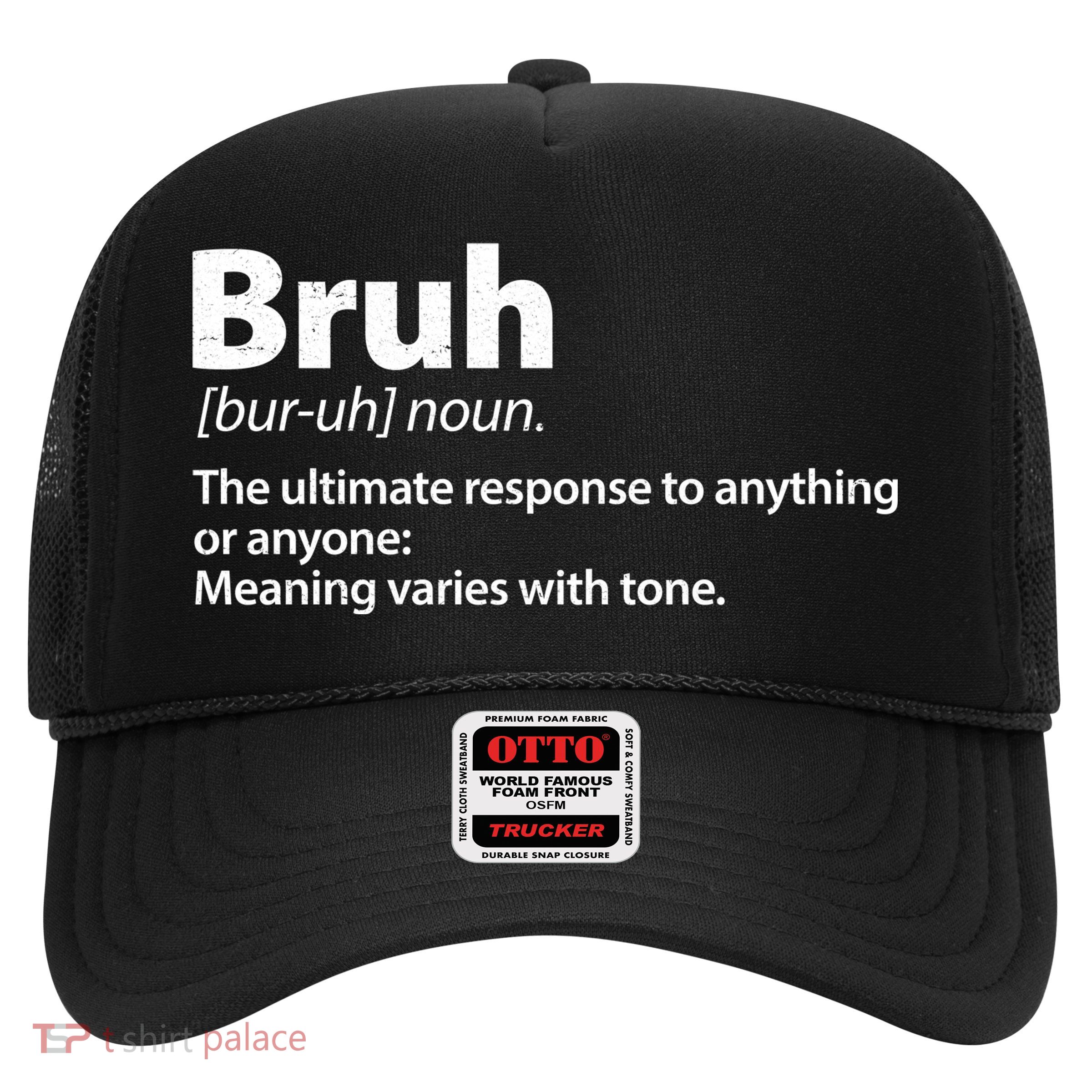 Funny Bruh Definition Trucker Hat