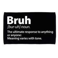 Funny Bruh Definition Microfiber Hand Towel