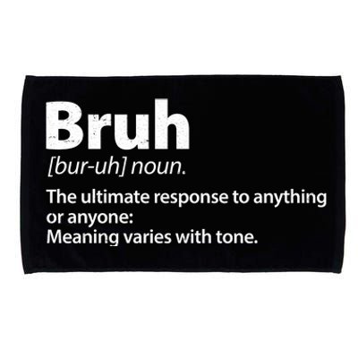 Funny Bruh Definition Microfiber Hand Towel