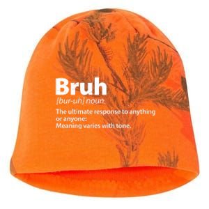 Funny Bruh Definition Kati - Camo Knit Beanie