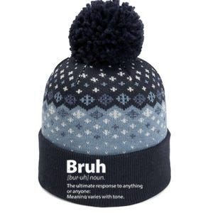 Funny Bruh Definition The Baniff Cuffed Pom Beanie