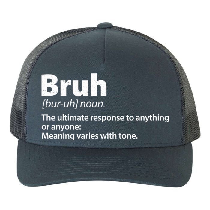 Funny Bruh Definition Yupoong Adult 5-Panel Trucker Hat