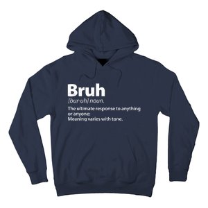 Funny Bruh Definition Hoodie