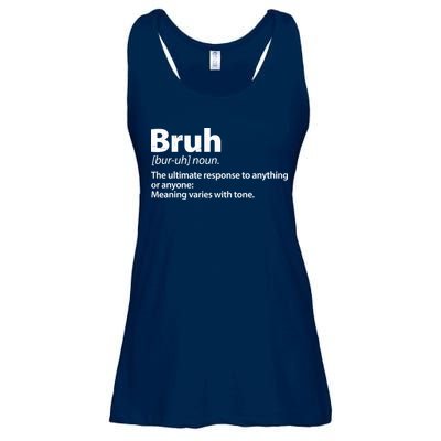 Funny Bruh Definition Ladies Essential Flowy Tank