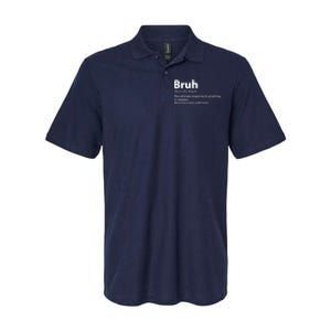 Funny Bruh Definition Softstyle Adult Sport Polo