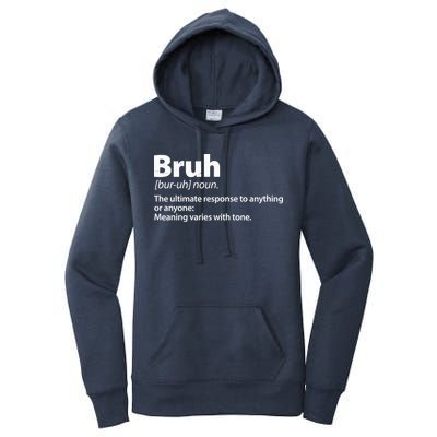 Funny Bruh Definition Women's Pullover Hoodie