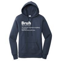Funny Bruh Definition Women's Pullover Hoodie