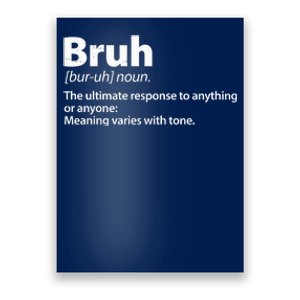 Funny Bruh Definition Poster