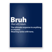 Funny Bruh Definition Poster