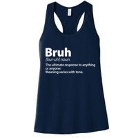 Funny Bruh Definition Womens Tank Top