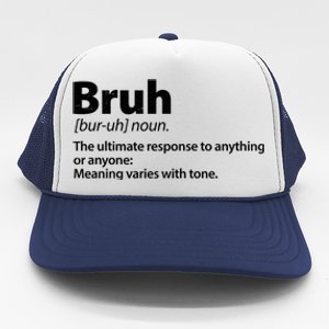 Funny Bruh Definition Trucker Hat