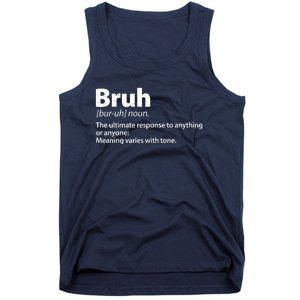 Funny Bruh Definition Tank Top