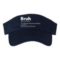 Funny Bruh Definition Valucap Bio-Washed Visor