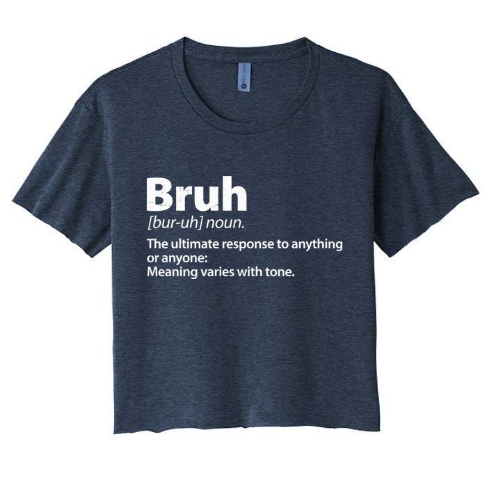 Funny Bruh Definition Crop Top