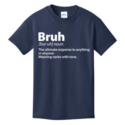 Funny Bruh Definition Kids T-Shirt