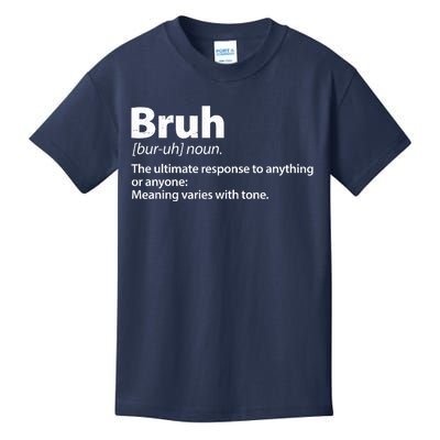 Funny Bruh Definition Kids T-Shirt