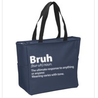 Funny Bruh Definition Zip Tote Bag
