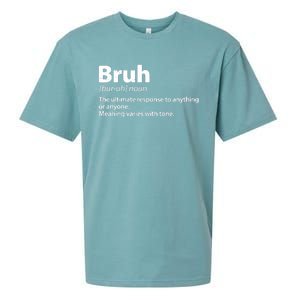 Funny Bruh Definition Sueded Cloud Jersey T-Shirt