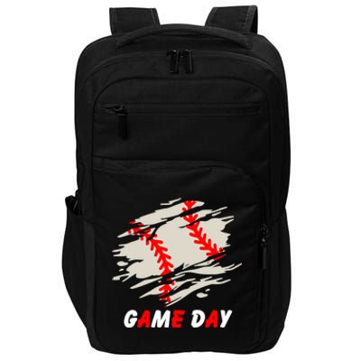 Funny Baseball Day Quote Cool Game Of The Day Gift Impact Tech Backpack