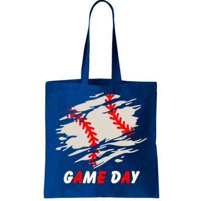 Funny Baseball Day Quote Cool Game Of The Day Gift Tote Bag