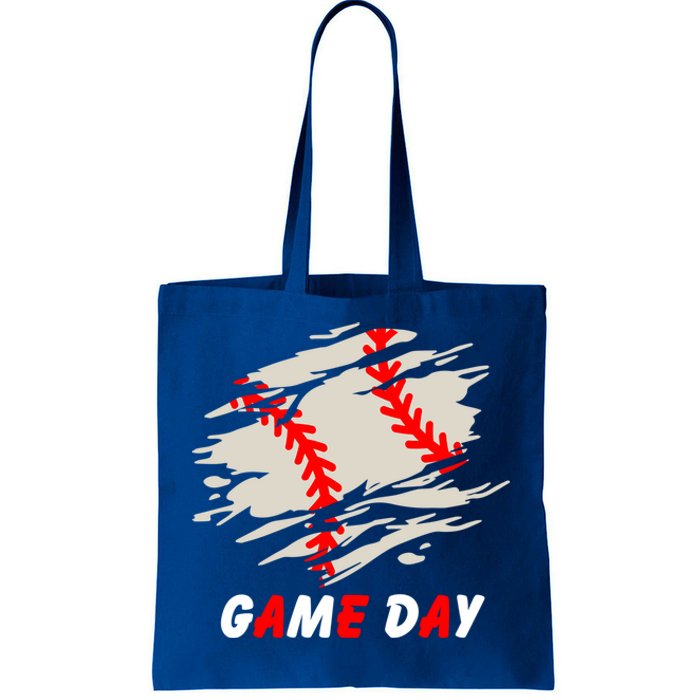 Funny Baseball Day Quote Cool Game Of The Day Gift Tote Bag