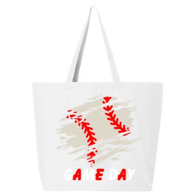 Funny Baseball Day Quote Cool Game Of The Day Gift 25L Jumbo Tote