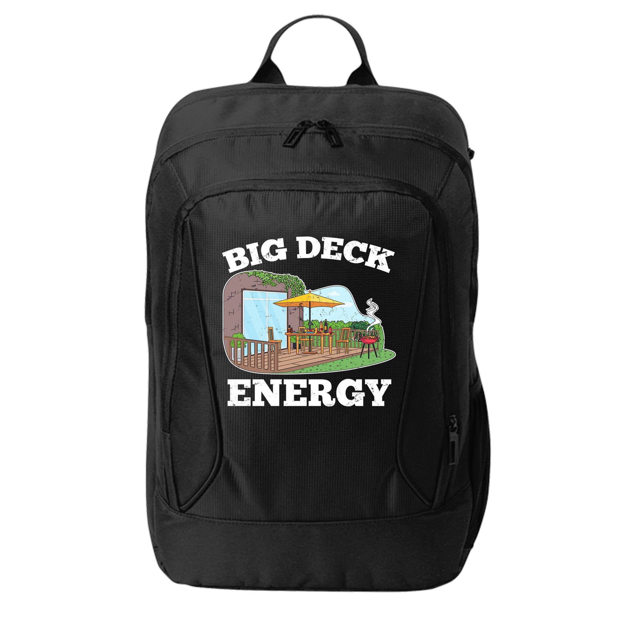 Funny Big Deck Energy Summer Vacation City Backpack