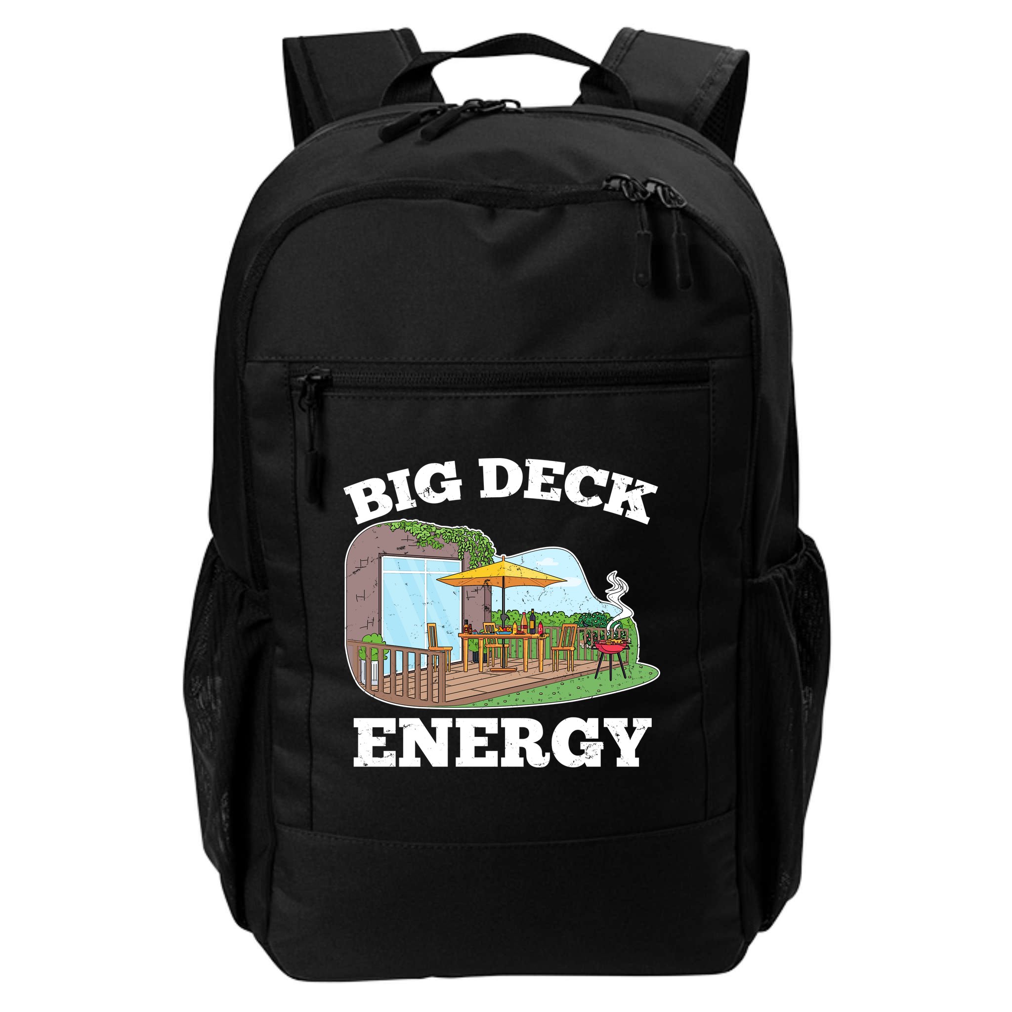 Funny Big Deck Energy Summer Vacation Backpack