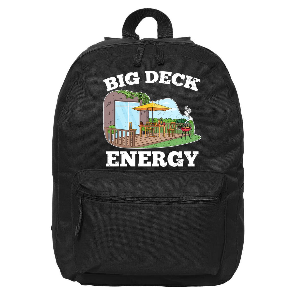 Funny Big Deck Energy Summer Vacation 16 in Basic Backpack