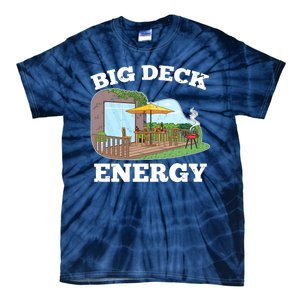 Funny Big Deck Energy Summer Vacation Tie-Dye T-Shirt