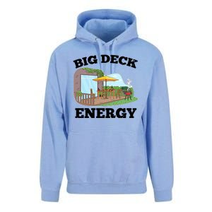 Funny Big Deck Energy Summer Vacation Unisex Surf Hoodie