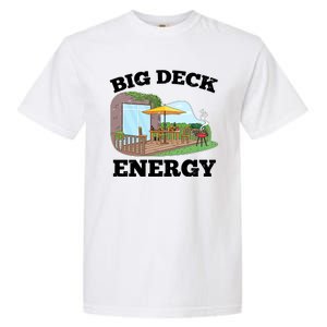 Funny Big Deck Energy Summer Vacation Garment-Dyed Heavyweight T-Shirt